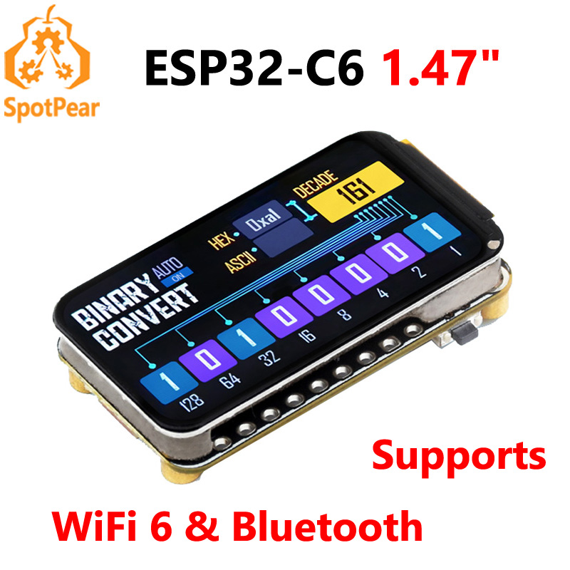 Display Epaper 2.9 - Waveshare ESP32-C6 1.47 بوصة لوحة تطوير