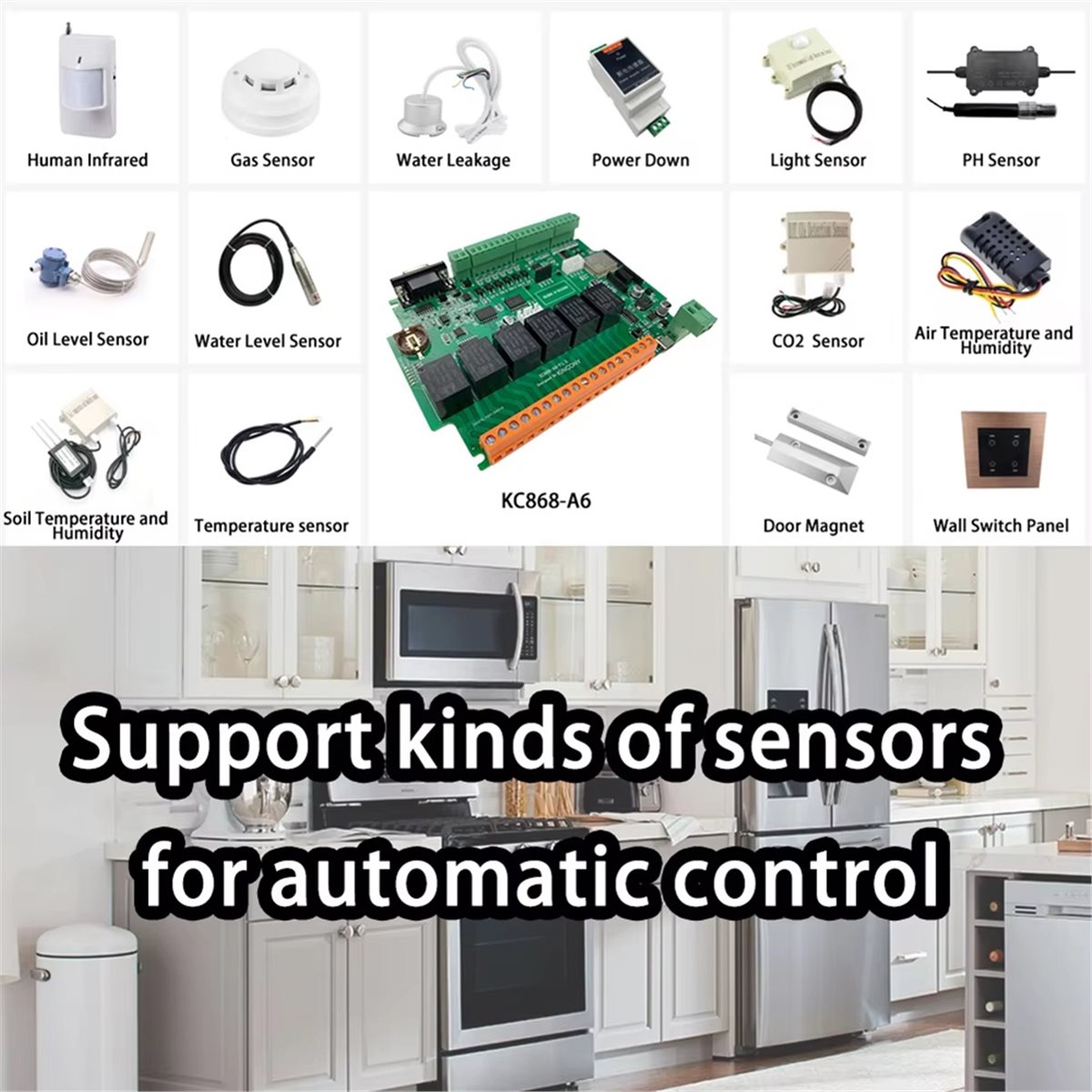 Home Automation Systems Diy - لوحة تطوير KC868-A6 MQTT Web HTTP